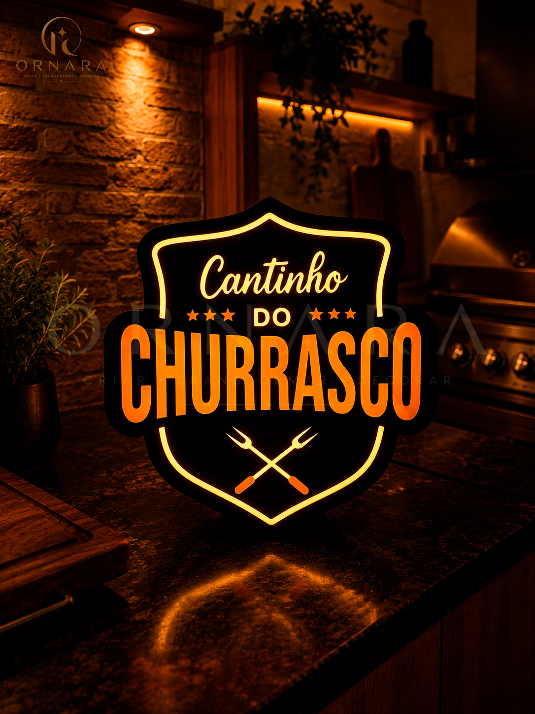Luminária Cantinho do Churrasco