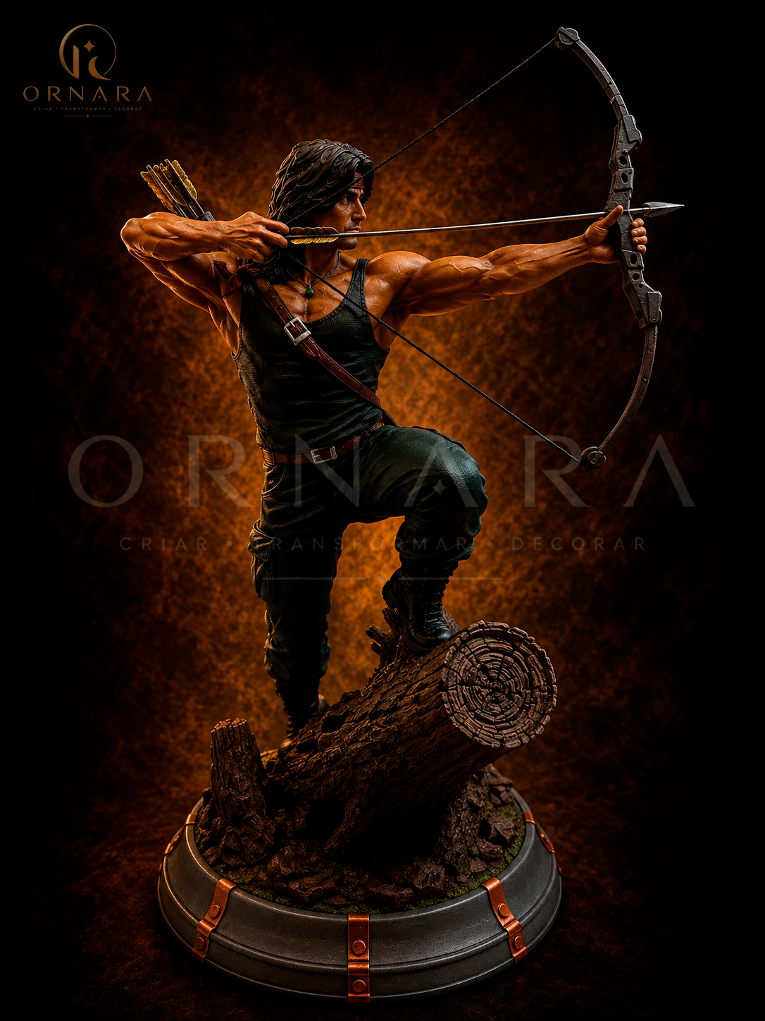 Escultura Rambo Resina