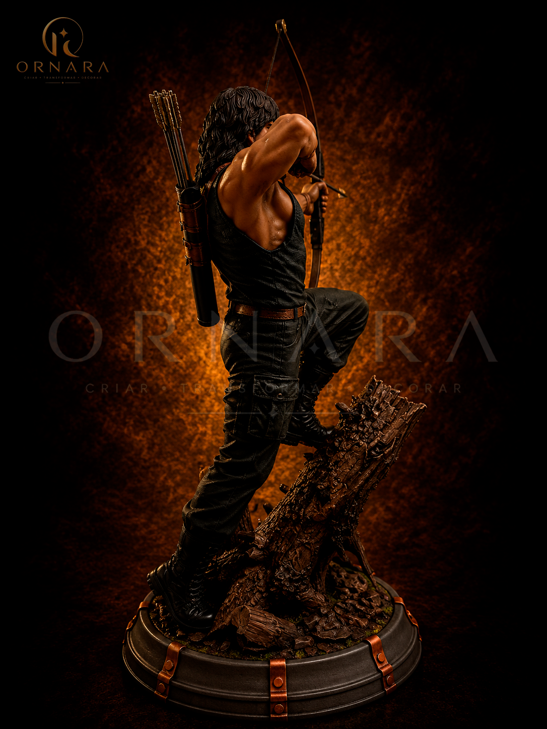 Escultura Rambo Resina