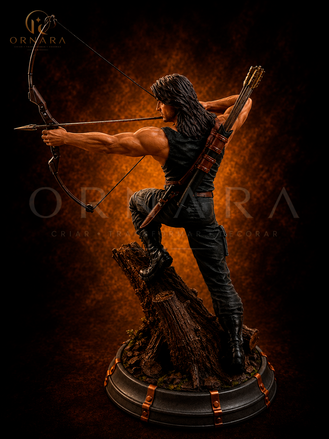 Escultura Rambo Resina