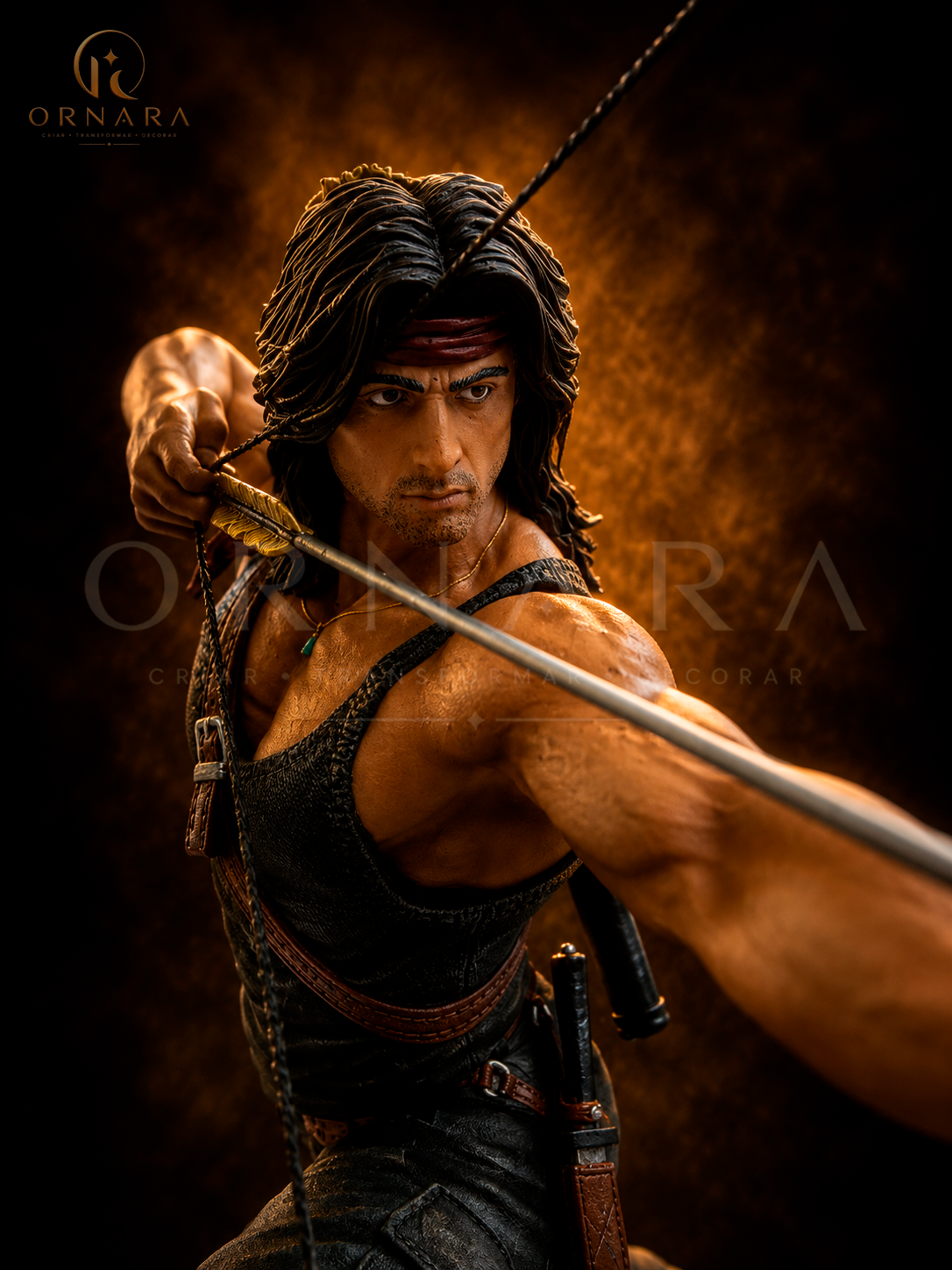 Escultura Rambo Resina